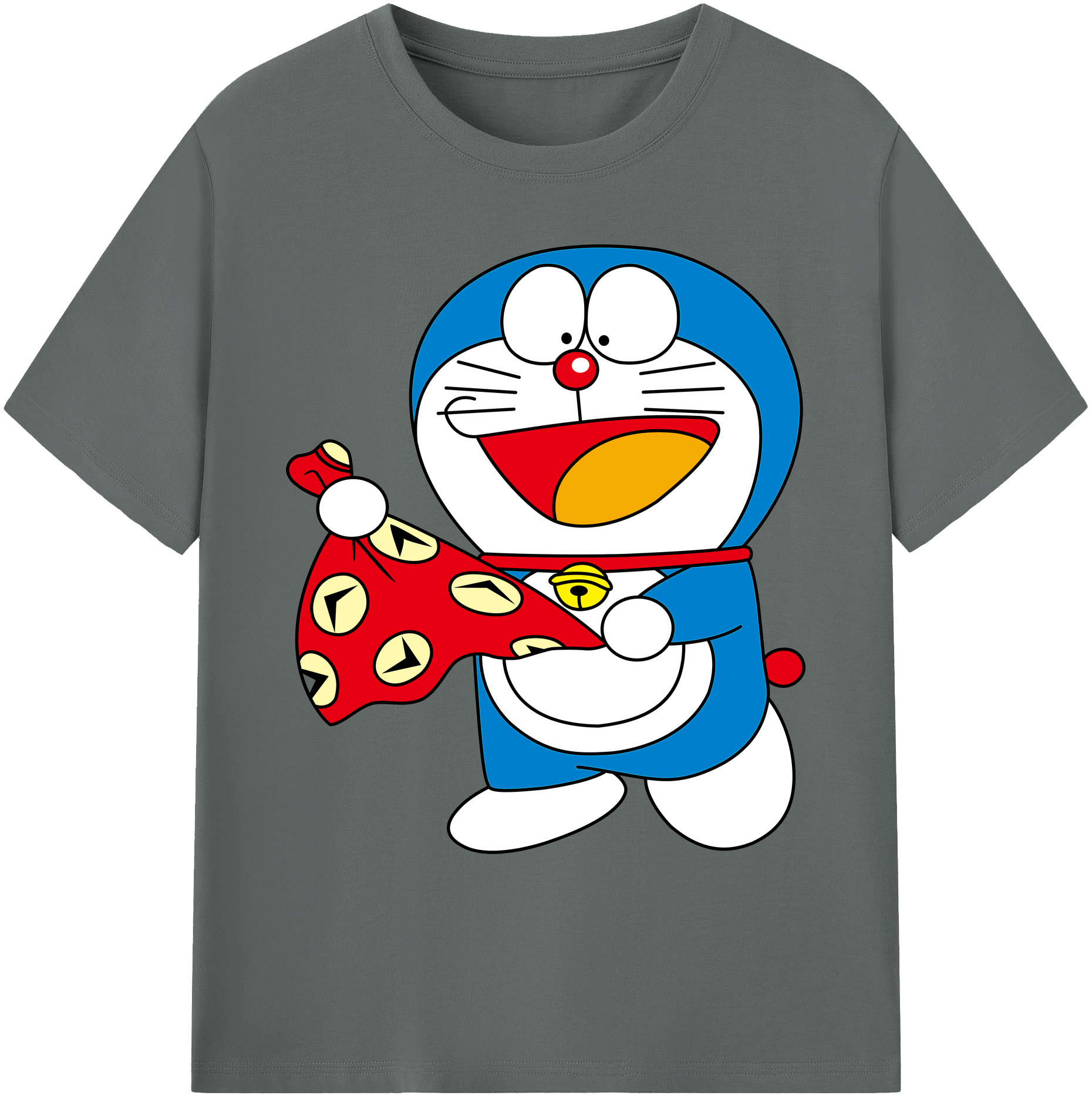 （画像用） ドラえもん Doraemon 綿100％ メンズ半袖Tシャツ｜肌触りやわらか＆通気性